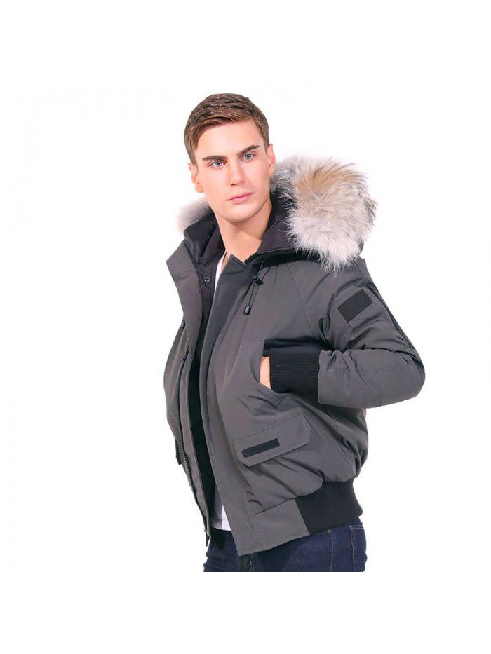 Winter short flying jacket men's down jacket outdoor casual down jacket jacket jacket jacket