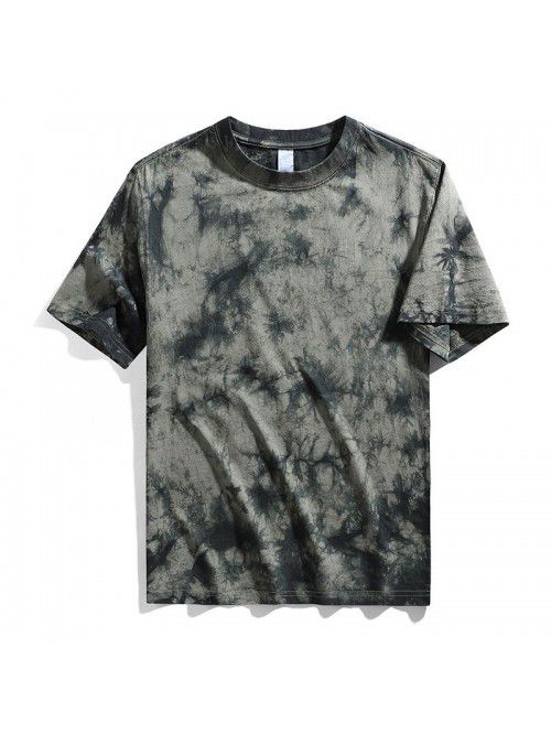 Men's tie dyed t-shirt, shoulder length, pure cott...