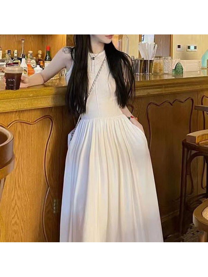 Design Sense Long Skirt Slim Fit Large Swing Dress 