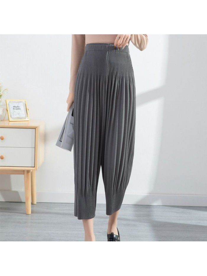 Harlan Pants: Women's loose fitting, flesh covering, and slimming spring new fashion casual and versatile leggings 