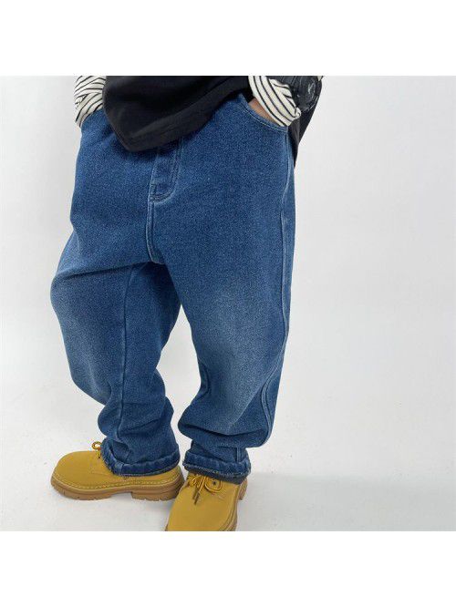 Boys' Jeans New Plush Jeans Relaxed Workwear Jeans...