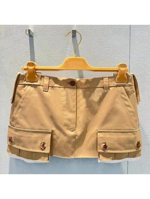 Cool Girls' Fashionable Patchwork Pocket Half Skir...