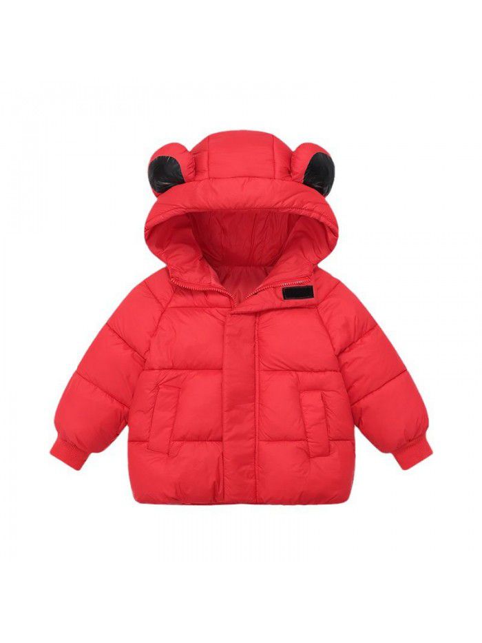 Children's clothing, children's down cotton jacket, thickened short style, boys and girls, and children's winter coat