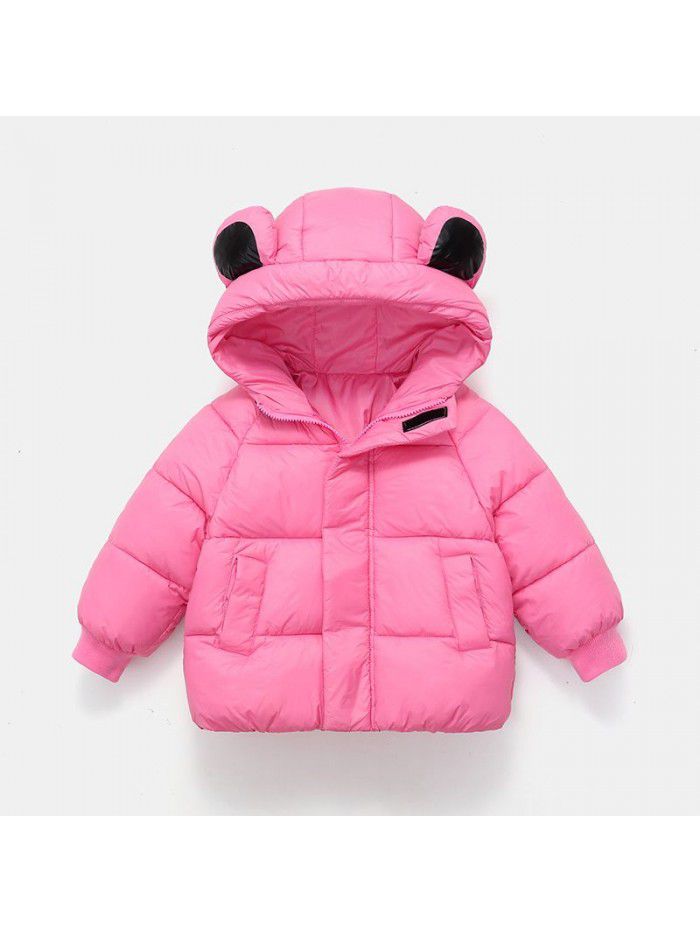 Children's clothing, children's down cotton jacket, thickened short style, boys and girls, and children's winter coat