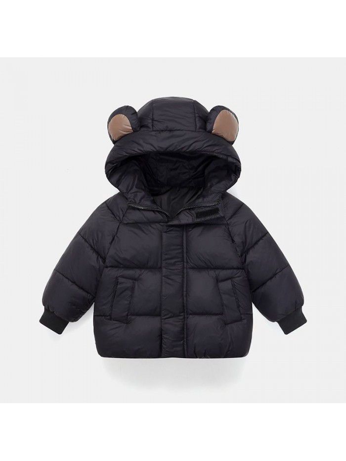 Children's clothing, children's down cotton jacket, thickened short style, boys and girls, and children's winter coat