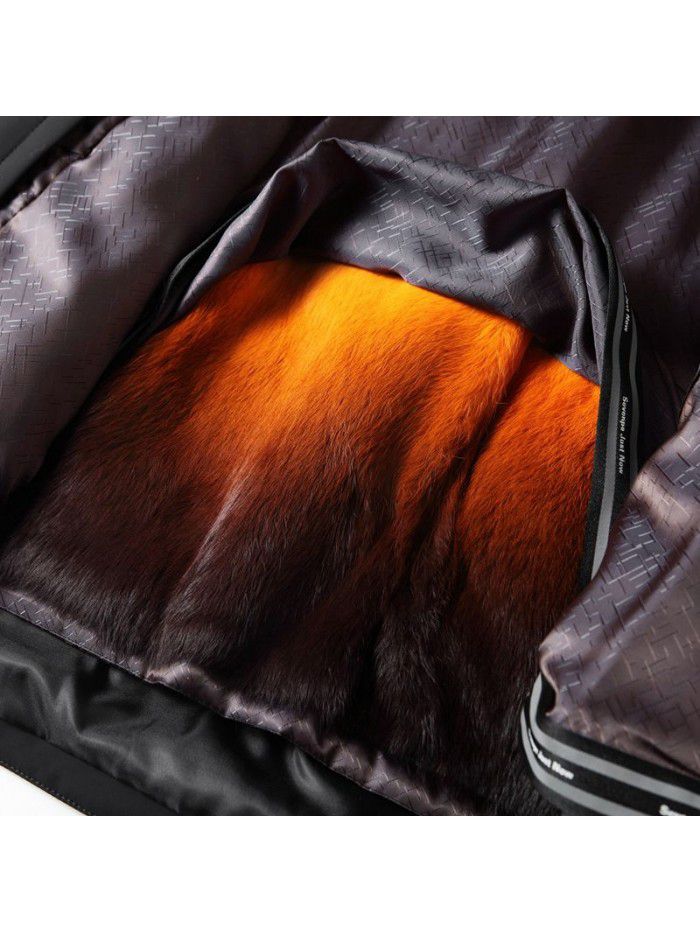 Men's fur winter thickened detachable golden mink inner liner fur integrated middle-aged and young mink leaders overcome