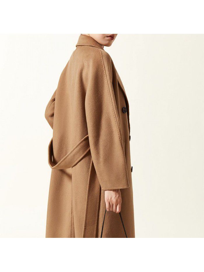 Classic double-sided cashmere coat, pure cashmere woolen coat, women's coat