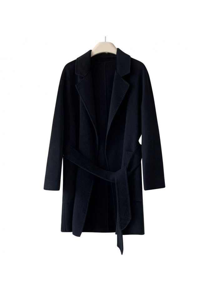 Double faced cashmere coat, woolen coat, small coat, coat, female coat