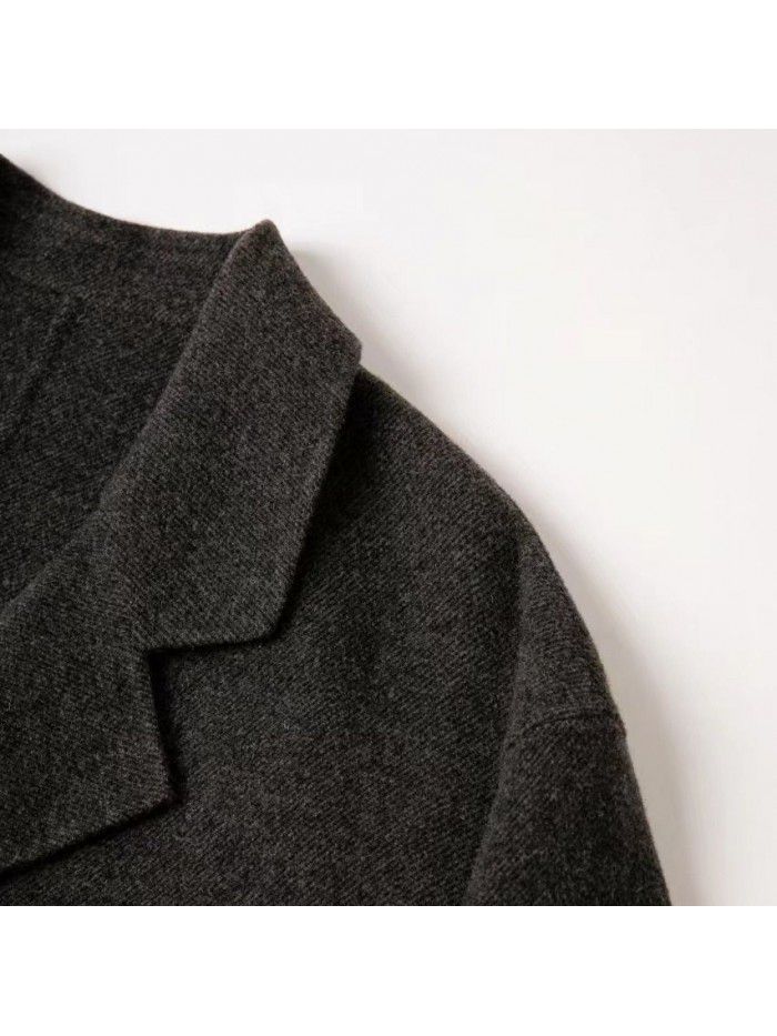 Short suit woolen coat, wool jacket, woolen fabric